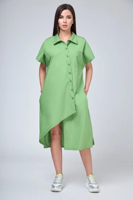 Платье Anelli 1228 зеленый #1