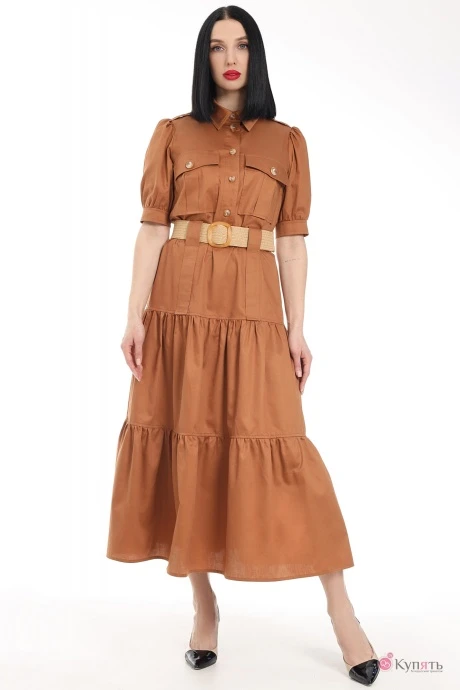 Платье Мода-Юрс 2675 коричневый #1