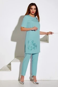 Брючный костюм Lissana 4079 двойка Аквамарин