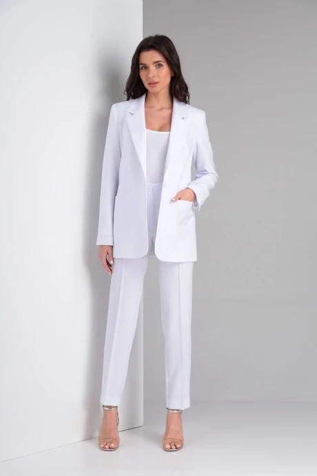 Брючный костюм Vilena Fashion 795 двойка белый #1