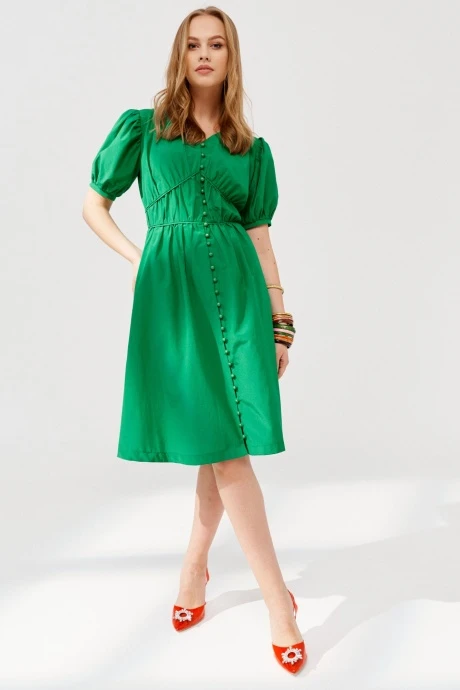 Платье ELLETTO LIFE 1902 зеленый #1