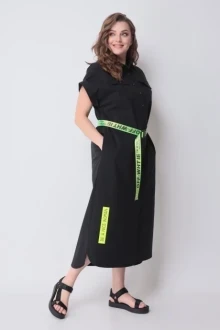 Платье Michel Chic 993 черный, салатовый