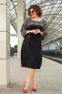 Платье *Распродажа Avanti 1270 черный/красный