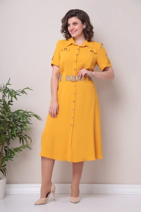 Платье Moda-Versal 2298 горчица #1