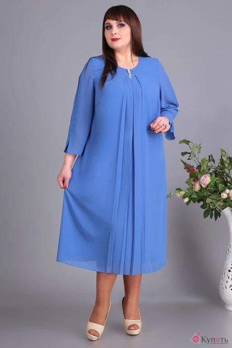 Платье *Распродажа ALGRANDA (Novella Sharm) 3460 голубой #1