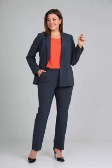 Брючный костюм Карина Делюкс 1060/1 тройка графит