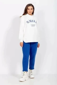 Спортивный костюм MisLana С868 белый+синий