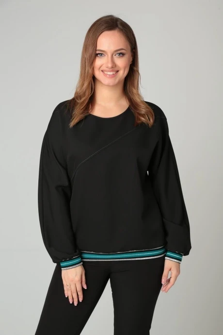 Джемпер (кофта) MODEMA 540/1 Черный+серебро #1