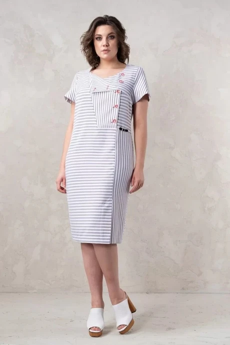 Платье Avanti 972 -13 белый/бордо #1