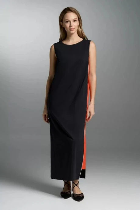 Платье Vi Oro VR-1002 черный, оранжевый #1