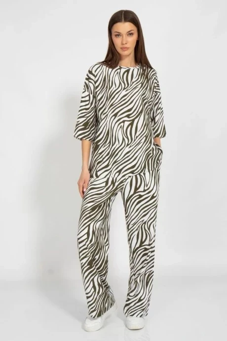Брючный костюм Kivviwear 40754076.20 белый хаки #1
