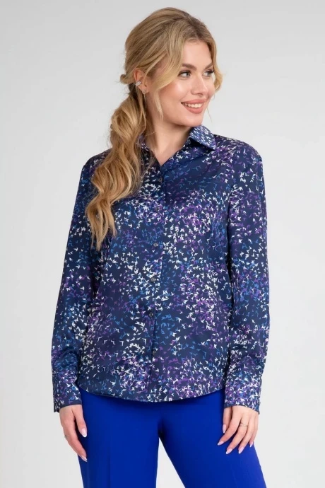 Блузка IVARI 416 принт птички #1