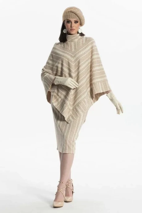 Юбочный костюм Diva 1490 бежевый двойка #1