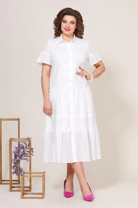 Платье ришелье из хлопка Mira Fashion 5275 -5 #1