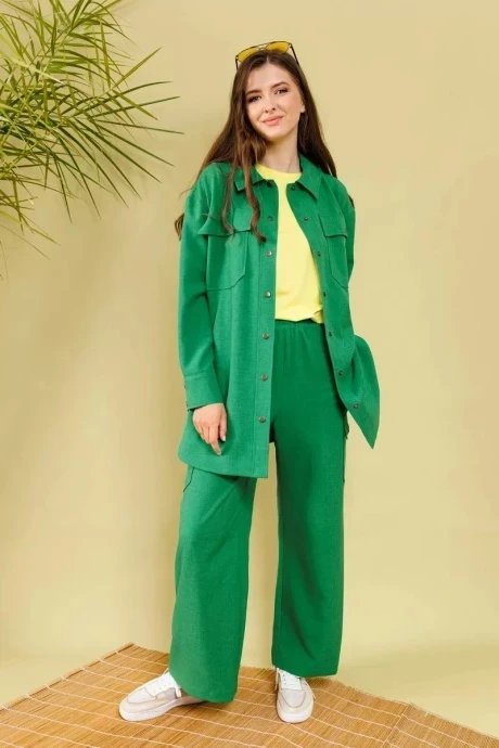 Рубашка NikVa н323-13 зелень #1