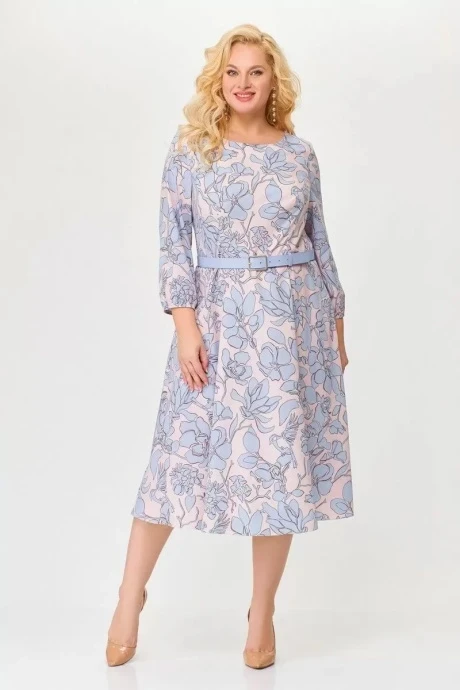 Платье Swallow 674 голубой сад #1