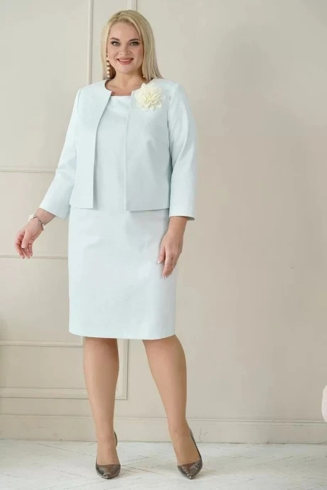 Костюм с платьем ALANI COLLECTION 1943 ментол двойка #1