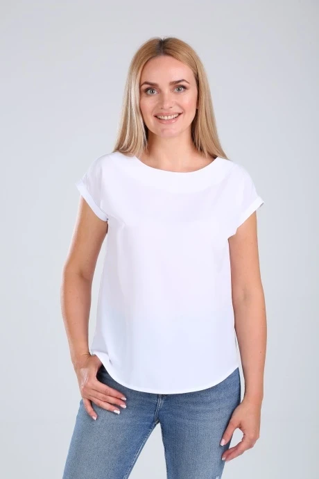 Блузка из вискозы MODEMA 202/7 белый #1