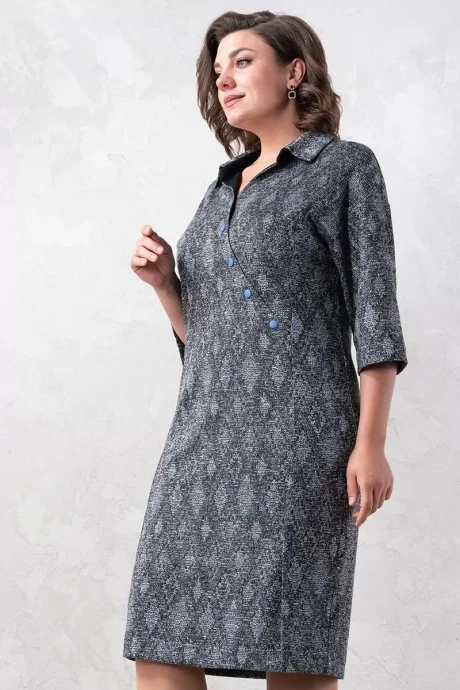 Платье Avanti 1575 -2 серый/голубой #1
