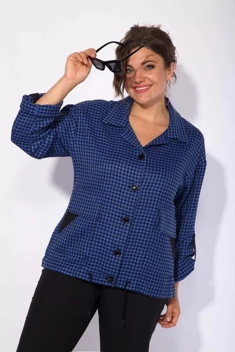 Жакет (пиджак) Лилиана 1221 индиго #1