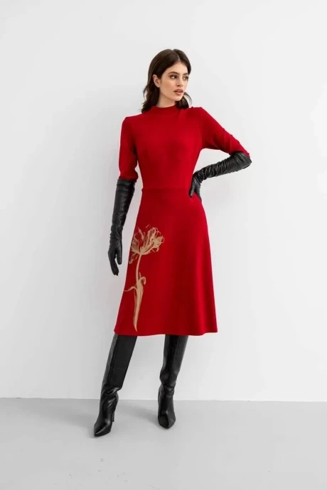 Платье VIZANTI 9317 рубиновый #1