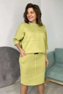Юбочный костюм Rumoda 2093 оливковый двойка