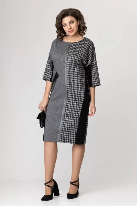 Платье Avanti 1140 -3 серый/черный #1