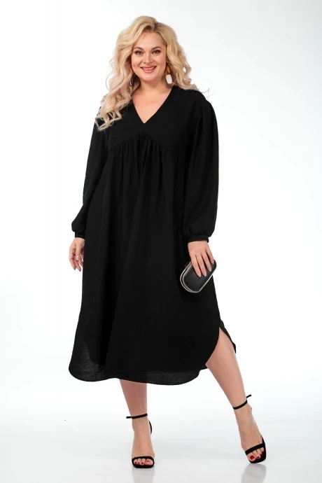 Длинное черное платье FITA 1121 #1