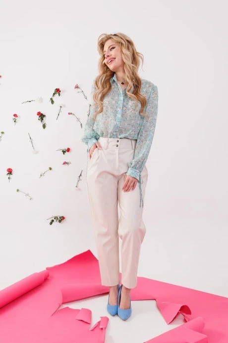 Брюки *Распродажа NikVa н203-2 ваниль #1