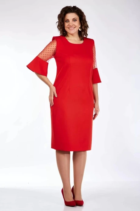 Платье Vilena Fashion 937 красный #1