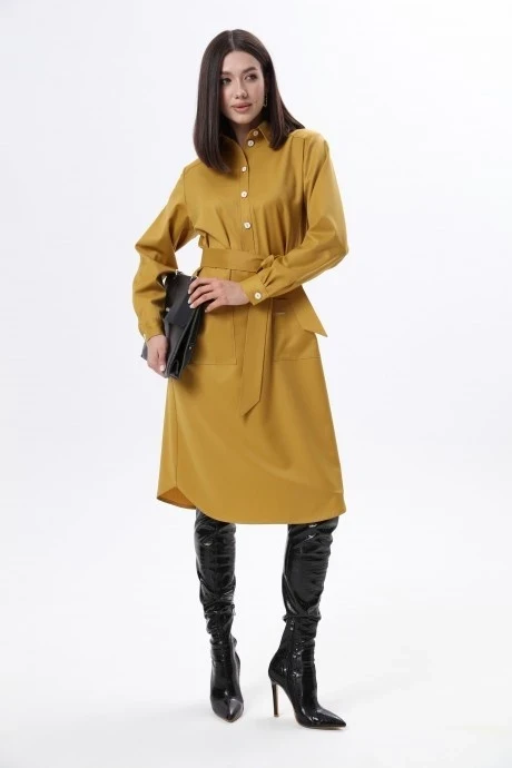 Платье LM КВ1281 горчица #1