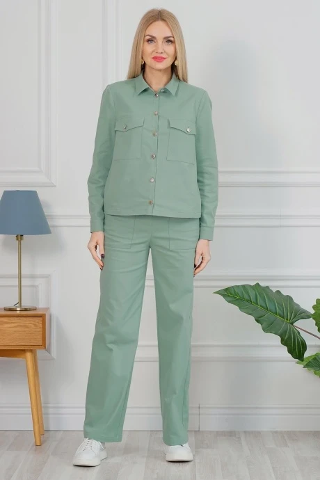 Брючный костюм ALANI COLLECTION 2095 фисташковый #1