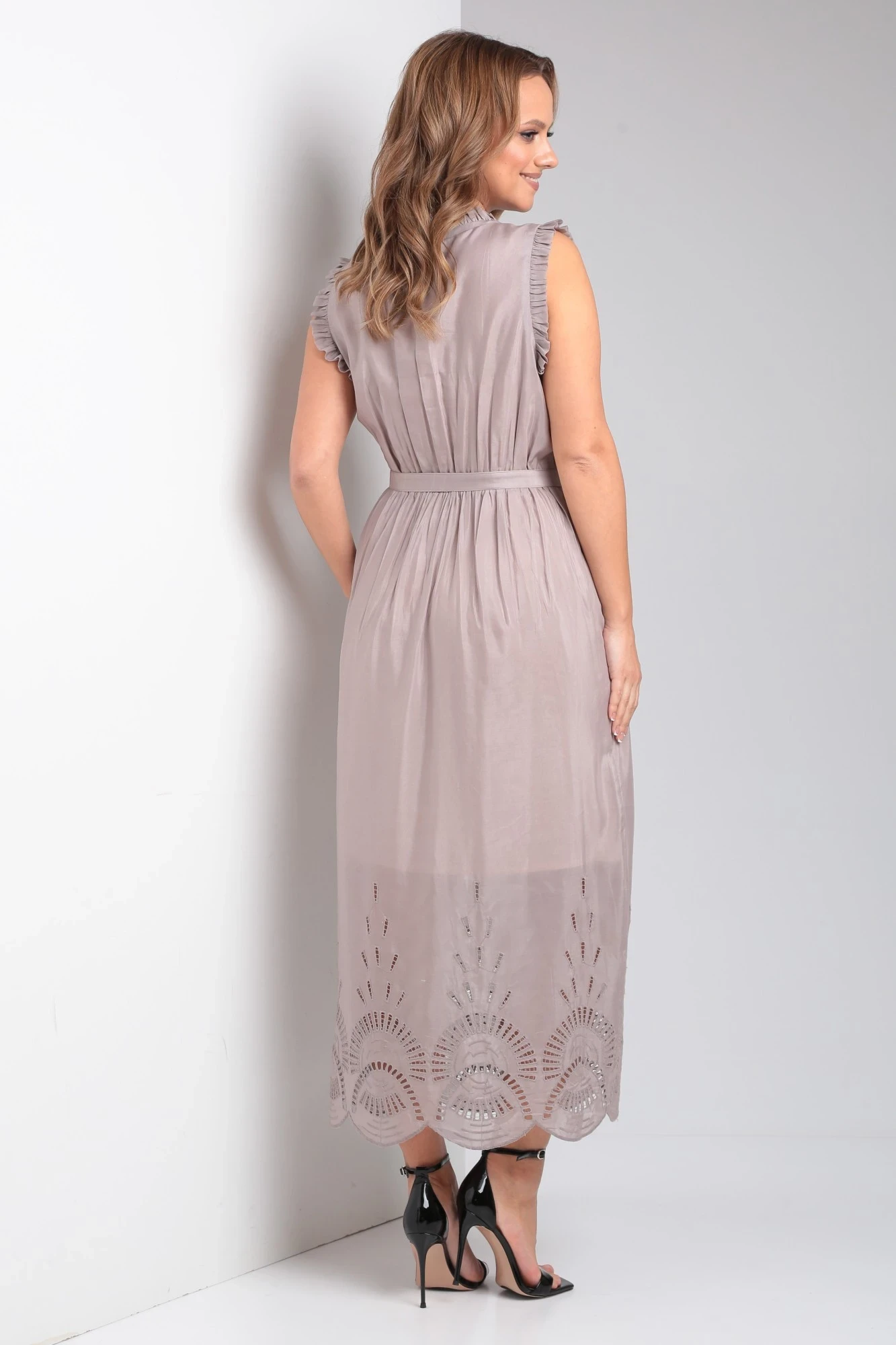 Платье YOUR SIZE 2221 Какао с молоком размер 42-48, описание, отзывы