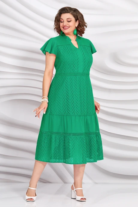 Платье ришелье из хлопка Mira Fashion 5420 -2 #1