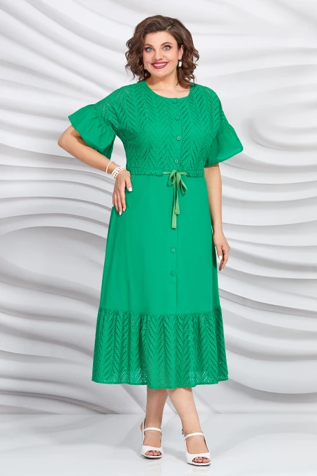 Платье ришелье из хлопка Mira Fashion 5421 -2 #1