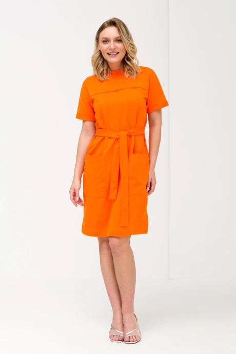 Платье Romgil ТЗ 723 ЛФ оранжевый #1