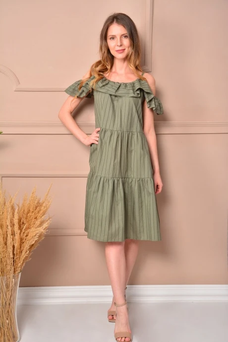 Платье *Распродажа LM 618 зеленый #1