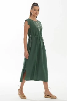 Платье Галеан-стиль 894 хаки