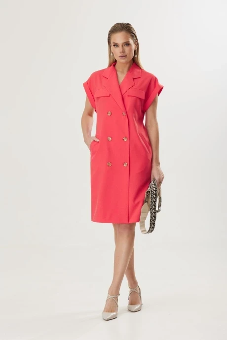 Платье *Распродажа Твой Имидж 1803 коралл #1