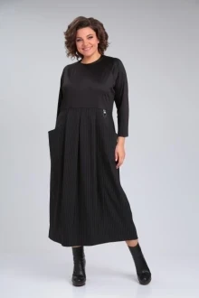 Платье *Распродажа Michel Chic 2137 черный, полоска