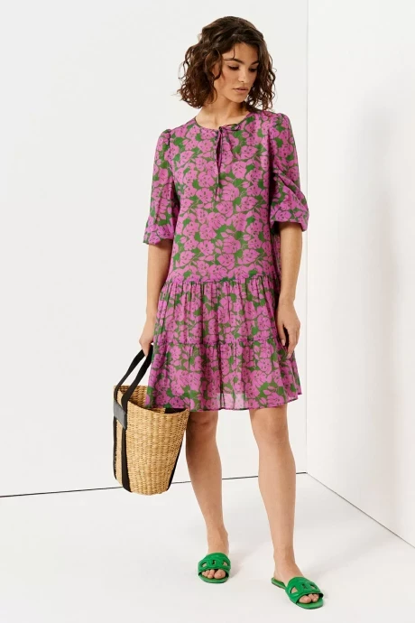 Платье PANDA 140680w розово-зеленый #1