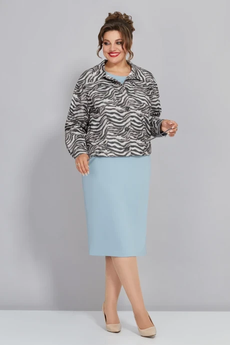 Костюм с платьем Mira Fashion 5461-2 двойка #1