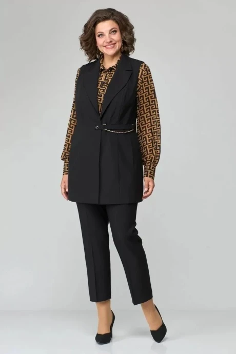 Брючный костюм *Распродажа Anastasia Mak 1115 двойка черный #1
