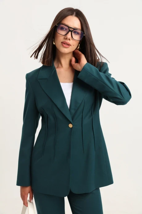 Приталенный жакет (пиджак) LM КТ3006-1 изумруд #1