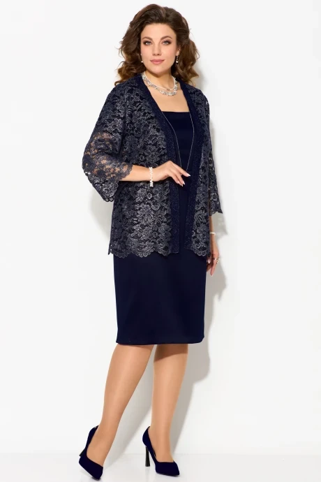 Костюм с платьем FITA 1951 темно-синий #1