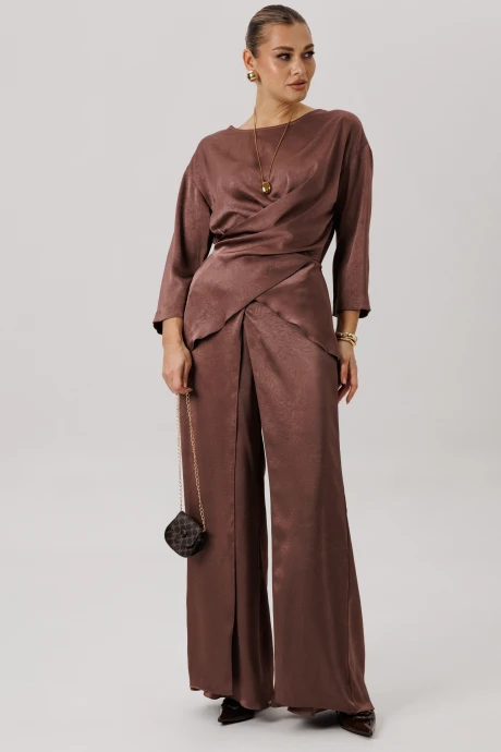 Брючный костюм Fantazia Mod 4993/1 шоколад двойка #1