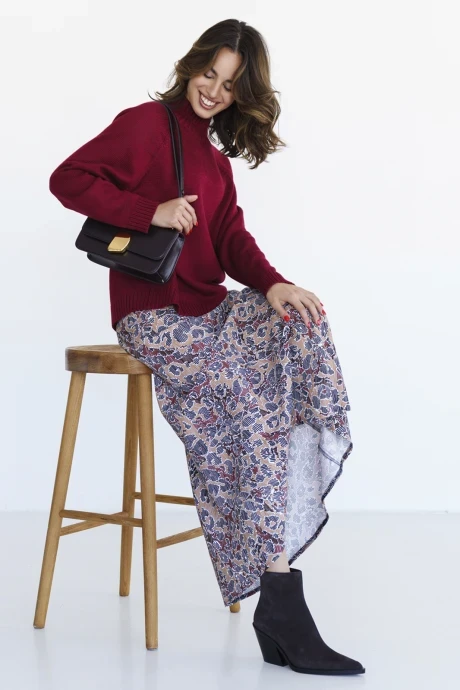 Юбка Ivera Collection 4043 коричневый/белый #1