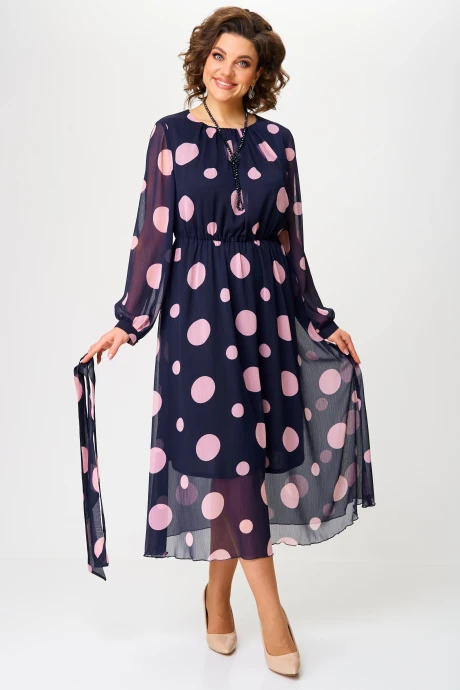 Платье AIRA style 24418 сине-розовый #1