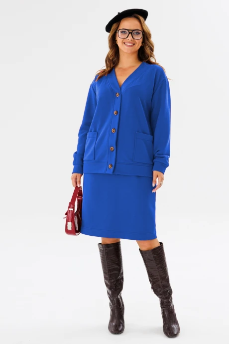 Юбочный костюм Anastasia 1195 василёк двойка #1