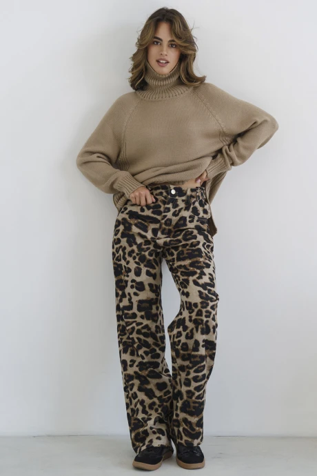 Брюки Ivera Collection 2084 Бежевый/черный #1